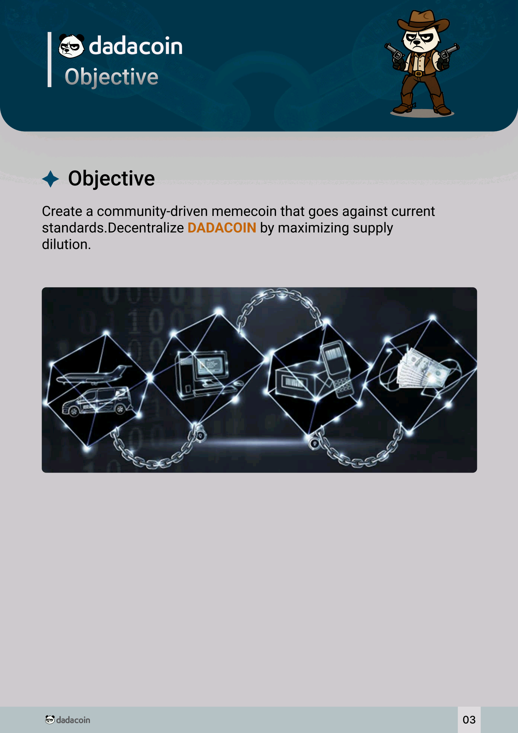 DADACOIN Whitepaper - Page 3: Objective